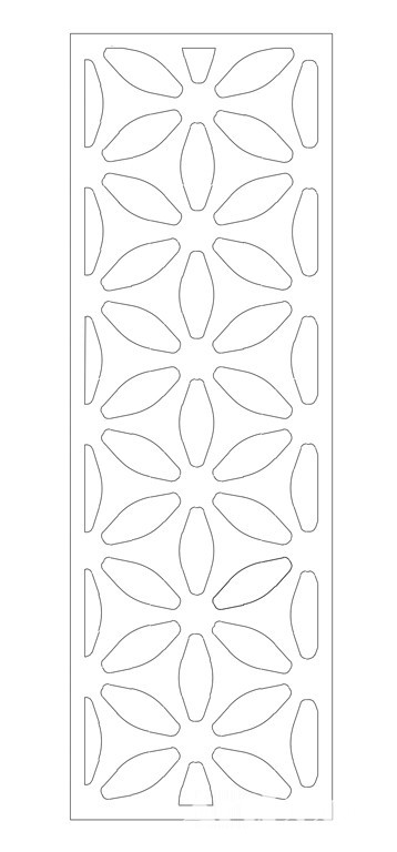Резная 3D перегородка Seed Panel Border